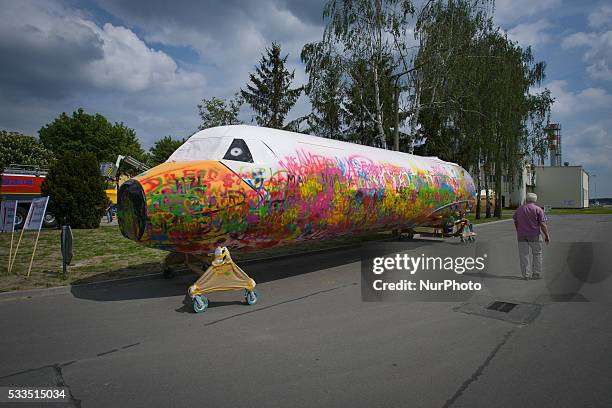 Every year at the military airfield a symposium is organised for defence contractors and their military counterparts, in Bydgoszcz, Poland, on May...