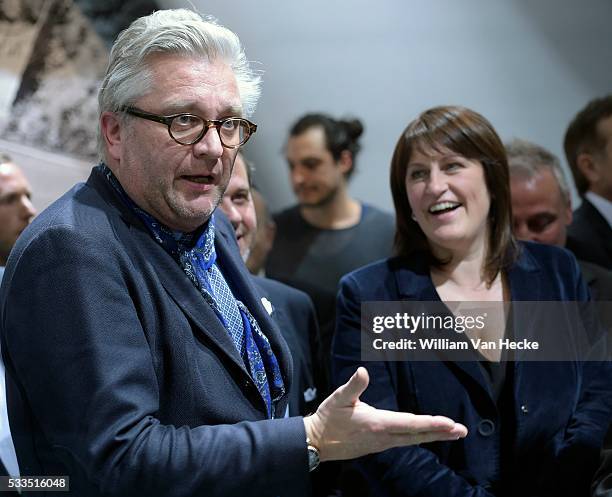 - Le Prince Laurent représente le Roi à l'inauguration officielle de la 93ème édition du European Motor Show Brussels à Brussels Expo - Prins Laurent...