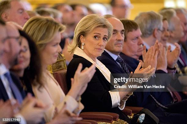 - Le Roi Philippe et la Reine Mathilde reçoivent les principales autorités du pays au Palais Royal de Bruxelles à l'occasion du Nouvel An - Koning...