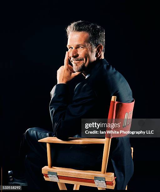 Netflix CEO Reed Hastings is photographed for Newsweek Magazine on September 9, 2005. PUBLISHED IMAGE.