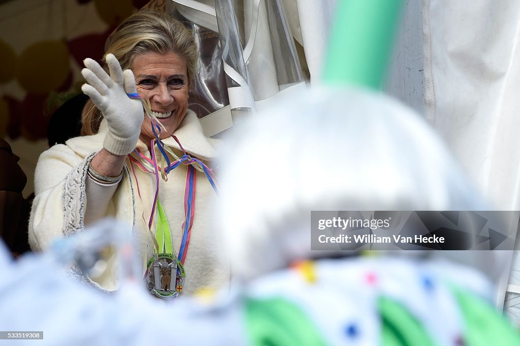 Princess Léa of Belgium attends the carnival of Eupen