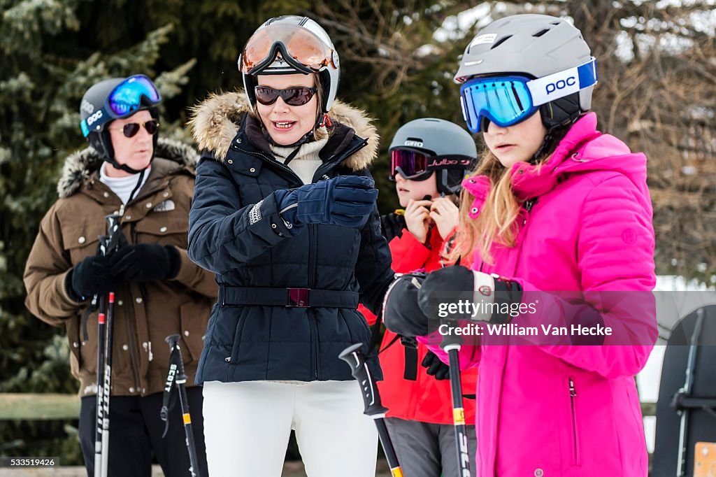 Winter holiday of the Belgian royal family in Verbier