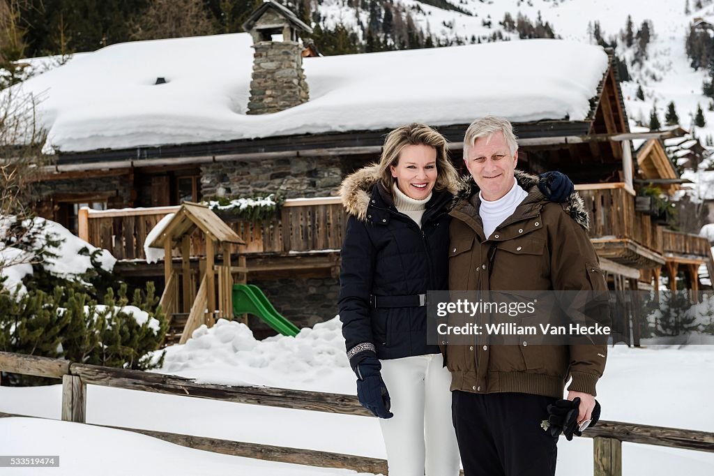 Winter holiday of the Belgian royal family in Verbier