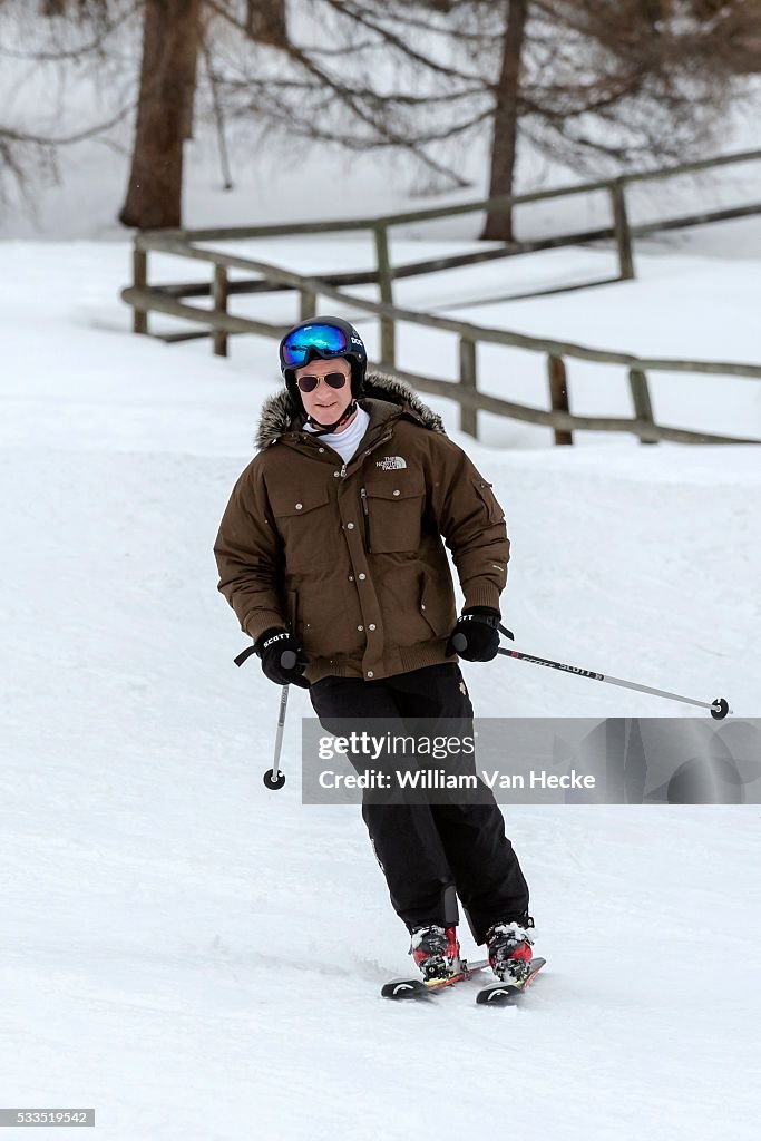 Winter holiday of the Belgian royal family in Verbier