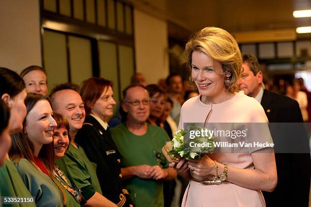 - Visite de la Reine Mathilde à l'Hôpital Militaire Reine Astrid à Neder-over-Heembeek. Elle y assiste à une présentation de l'évolution des missions...