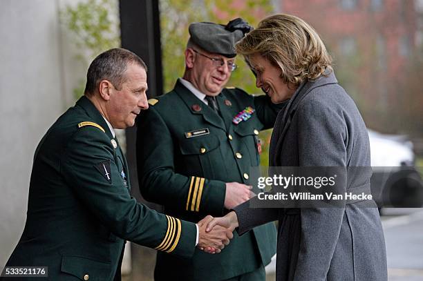 - Visite de la Reine Mathilde à l'Hôpital Militaire Reine Astrid à Neder-over-Heembeek. Elle y assiste à une présentation de l'évolution des missions...