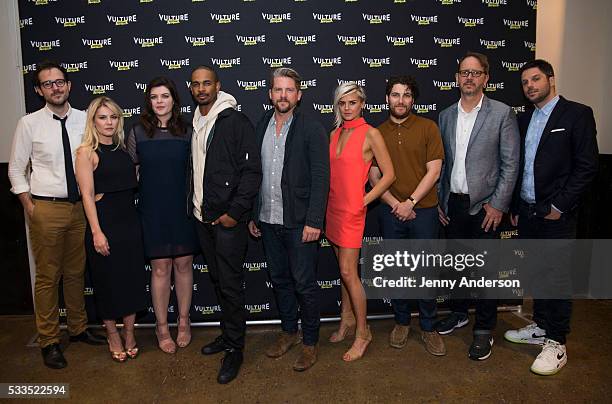 Jesse David Fox, Elisha Cuthbert, Casey Wilson, Damon Wayans Jr., Zachary Knighton, Eliza Coupe, Adam Pally, Jonathan Groff and David Caspe attend...