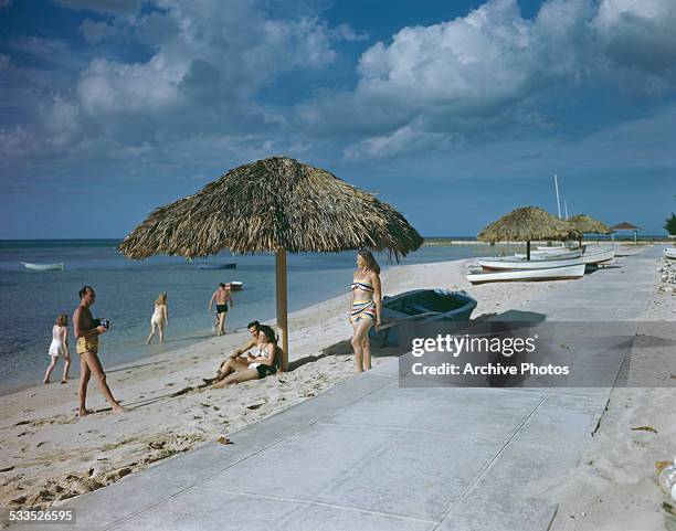 Varadero Beach in Varadero, Cuba, circa 1979.