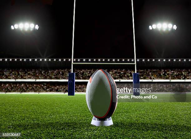 rugby ball - rugby sport foto e immagini stock