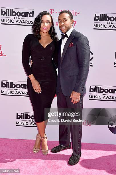 Host Ludacris and Eudoxie Mbouguiengue attend the 2016 Billboard Music Awards at T-Mobile Arena on May 22, 2016 in Las Vegas, Nevada.