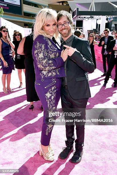 Singer Kesha and musician Ben Folds attends the 2016 Billboard Music Awards at T-Mobile Arena on May 22, 2016 in Las Vegas, Nevada.