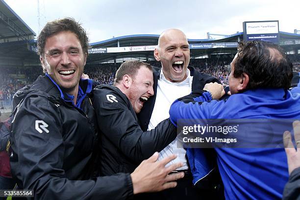 Coach Jurgen Streppel of Willem II during the Dutch Eredivisie match between Willem II Tilburg and NAC Breda at Koning Willem II stadium on May 22,...