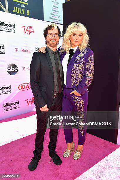 Musicians Ben Folds and Kesha attend the 2016 Billboard Music Awards at T-Mobile Arena on May 22, 2016 in Las Vegas, Nevada.