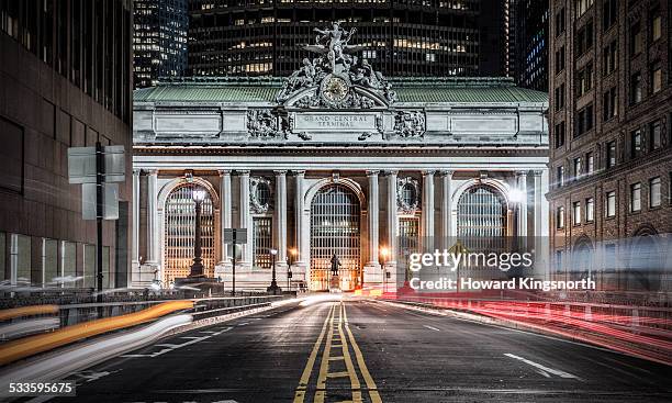 grand central station - lugar famoso internacional fotografías e imágenes de stock