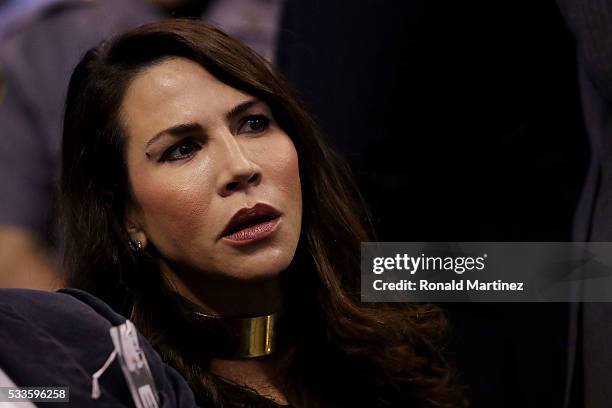 Nicole Curran attends game three of the Western Conference Finals between the Golden State Warriors and the Oklahoma City Thunder during the 2016 NBA...