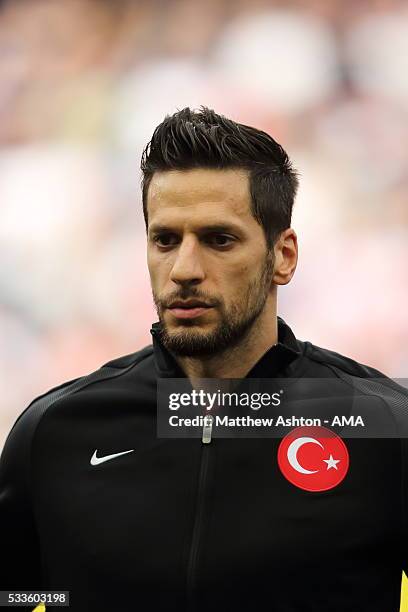 Hakan Balta of Turkey during the International Friendly match between England and Turkey at Etihad Stadium on May 22, 2016 in Manchester, England.