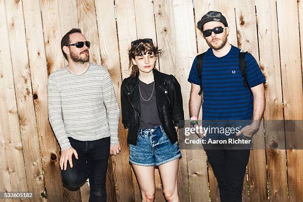 Chvrches is photographed for Spin Magazine on March 16, 2013.