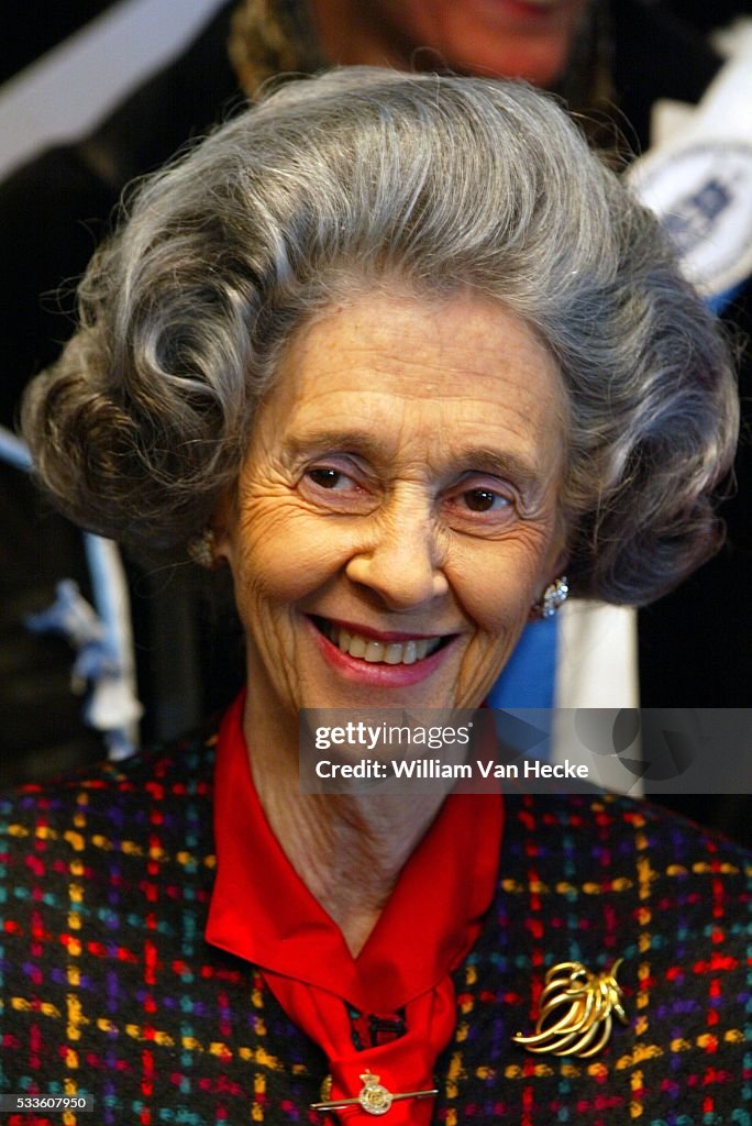 Queen Fabiola of Belgium...