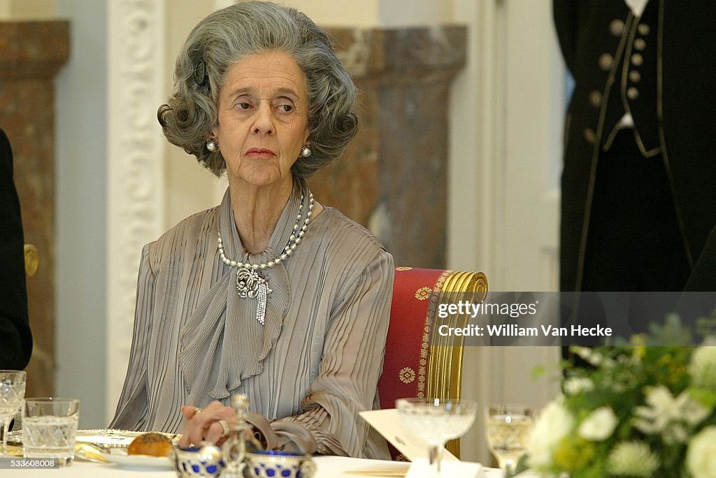 Queen Fabiola of Belgium...