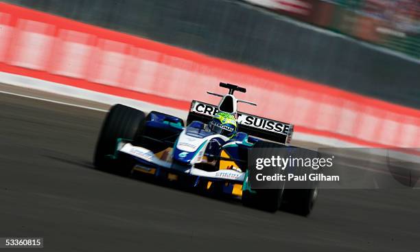 Felipe Massa of Brazil and Sauber during the Hungarian F1 Grand Prix at the Hungaroring on July 31, 2005 in Budapest, Hungary.