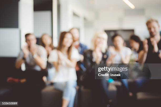 students on semiar - blurred crowd stock pictures, royalty-free photos & images