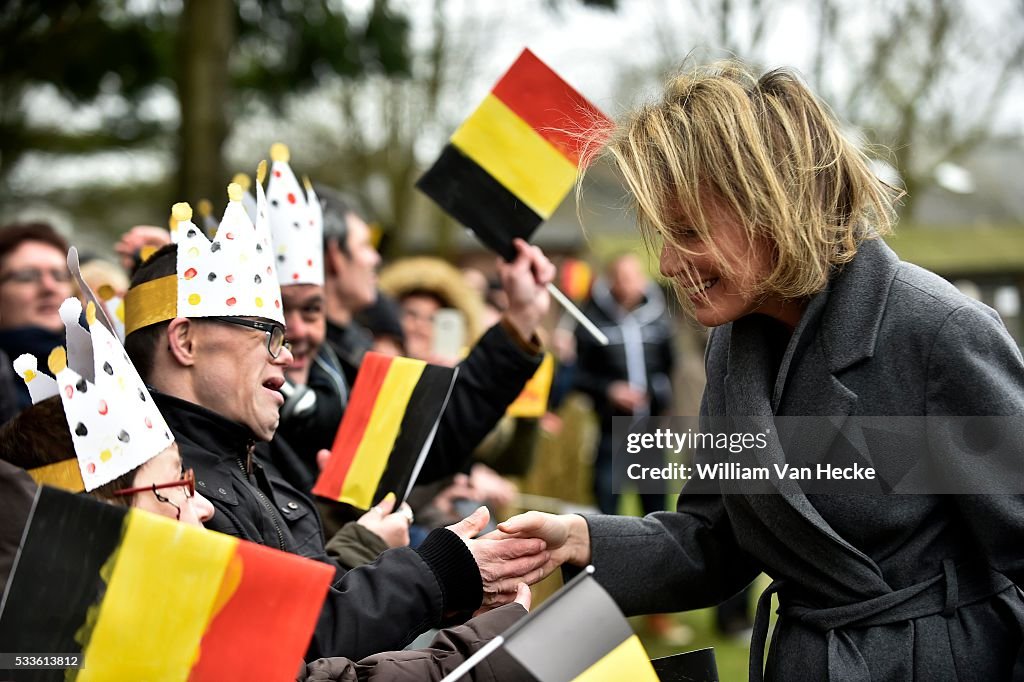 Visit of Queen Mathilde to the health center "Sint-Oda"