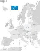 Detailed Vector Map of Europe