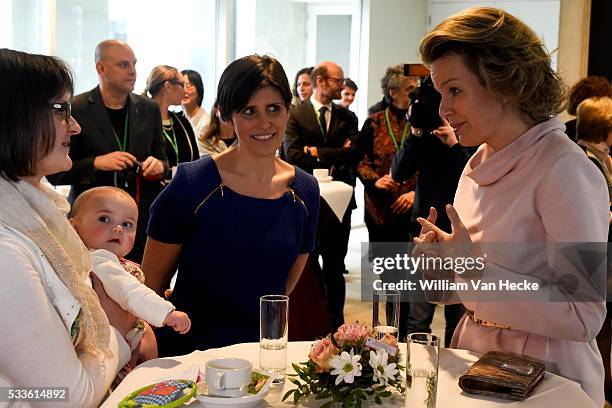 - La Reine Mathilde assiste au symposium international Cancer, grossesse et fécondité à l'Universitair Ziekenhuis Leuven. Ce symposium est organisé à...