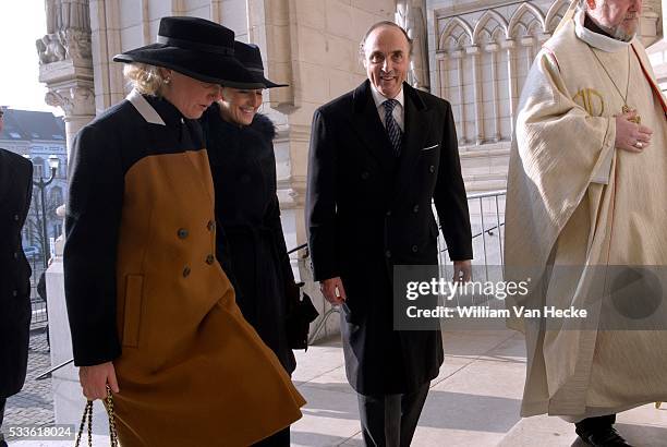 - Le Roi Philippe, la Reine Mathilde et les Membres de la Famille Royale assistent à la messe qui sera célébrée comme chaque année à la mémoire des...