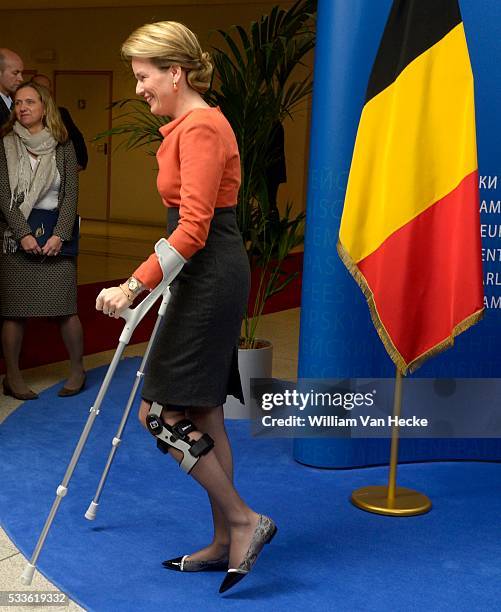 - Visite officielle du Roi Philippe et la Reine Mathilde aux institutions de l'Union Européenne à Bruxelles: Parlement Européen - Officieel bezoek...