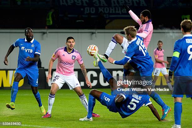 62 Anderlecht V Fc Dinamo Moskva Uefa Europa League Round Of 32 Stock  Photos, High-Res Pictures, and Images - Getty Images