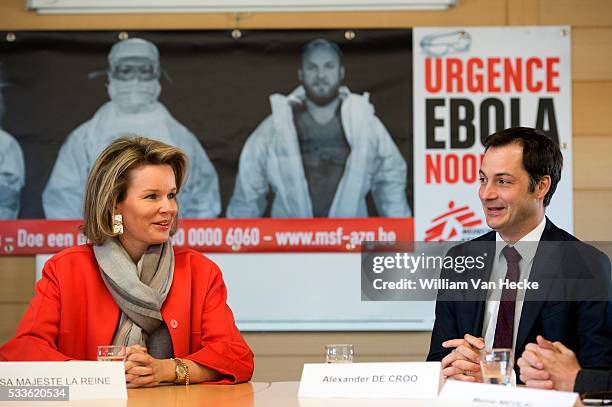 - La Reine Mathilde effectue une visite à l'Espace Bruno Corbé de Médecins Sans Frontières à Bruxelles. La Reine y assistera à une table ronde...