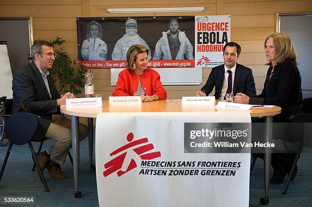 - La Reine Mathilde effectue une visite à l'Espace Bruno Corbé de Médecins Sans Frontières à Bruxelles. La Reine y assistera à une table ronde...