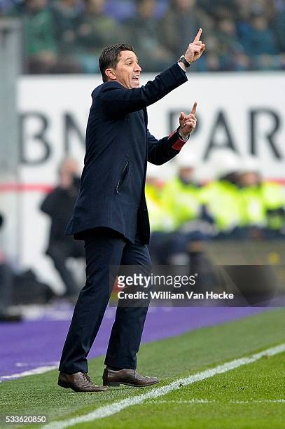 Besnik hasi pictured during the Jupiler Pro League match between RSC Anderlecht and Kaa Gent in the Constant Vanden Stock Stadium on march 15 in...