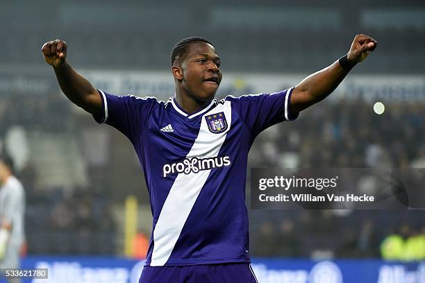 Aaron of Rsc Anderlecht in action during the UEFA Youth League Quarter Finals match between RSC Anderlecht and FC Porto in Anderlecht, Belgium.