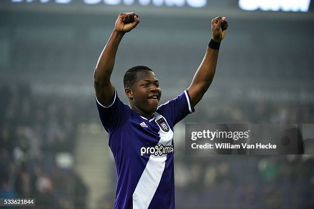 Aaron of Rsc Anderlecht in action during the UEFA Youth League Quarter Finals match between RSC Anderlecht and FC Porto in Anderlecht, Belgium.