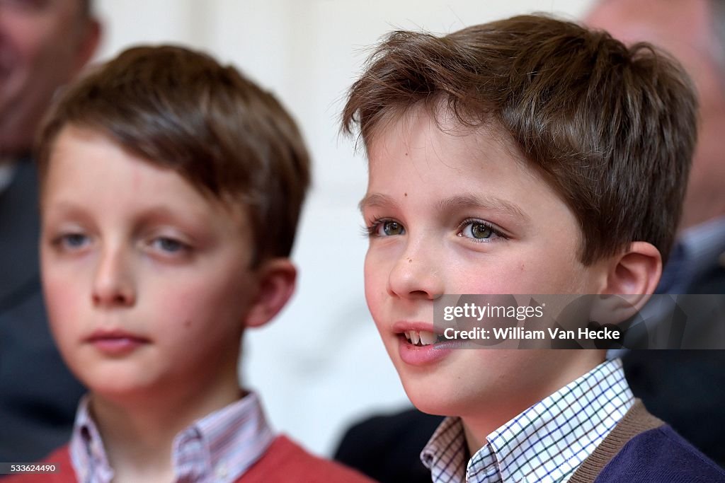 News : Prince Laurent and Princess Claire attend the exhibition Anne Frank