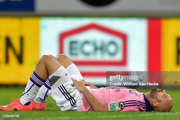 Players Rsc Anderlecht Show Their Dejection Editorial Stock Photo - Stock Image