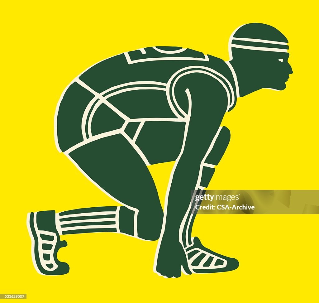 Runner At Start Of Race High-Res Vector Graphic - Getty Images