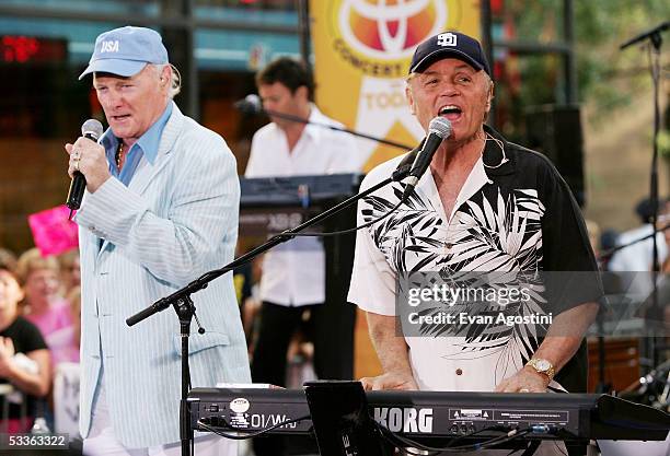 The Beach Boys, with original band members Mike Love and Bruce Johnston, perform at the Toyota Concert Series On Today Show at Rockefeller Center...