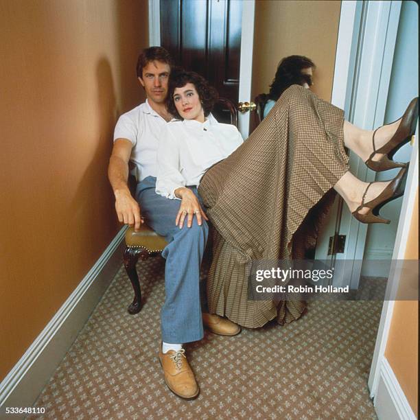 Kevin Costner and Sean Young