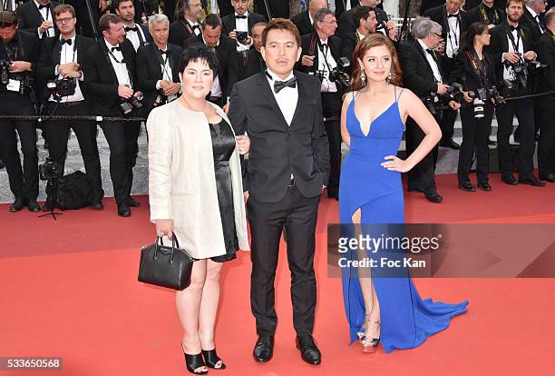 Awarded Jaclyn Jose, Andi Eigenmann ; Brillante Mendozaattend the Closing Ceremony of the 69th annual Cannes Film Festival at the Palais des...