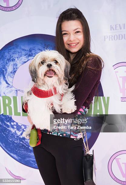 Actress Nikki Hahn attends World Dog Day Celebration at The City of West Hollywood Park on May 22, 2016 in West Hollywood, California.