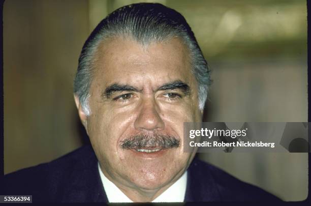 Brazilian President Jose Sarney at Palacio Planalto.