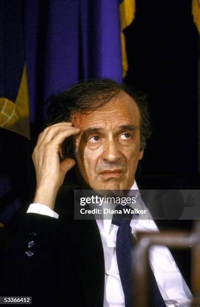 Author/Holocaust Commission Chairman Elie Wiesel during presentation of Congressional Gold Medal to him.
