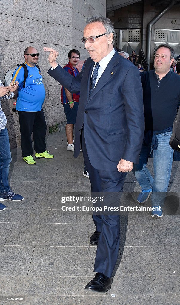 Celebrities Attend The Spanish King's Cup Football Match In Madrid