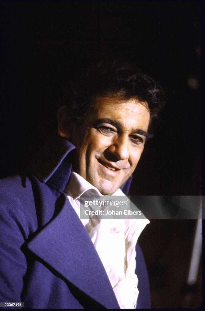 Tenor Placido Domingo in costume for the title rol