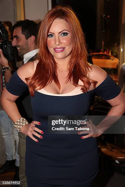 Sarah Roza attends the Eat'aliano by Pino Italian Feast launch on May 23, 2016 in Melbourne, Australia.