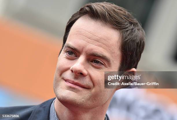 Actor Bill Hader arrives at the premiere of Sony Pictures' 'The Angry Birds Movie' at Regency Village Theatre on May 7, 2016 in Westwood, California.