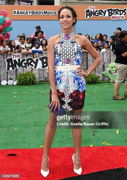 Actress Dania Ramirez arrives at the premiere of Sony Pictures' 'The Angry Birds Movie' at Regency Village Theatre on May 7, 2016 in Westwood,...